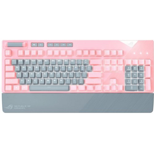 Фото Клавіатура Asus ROG Strix Flare Cherry MX RGB (90MP00M0-B0UA04) Pink