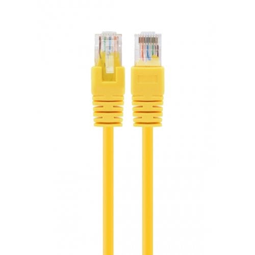 Купити Патч-корд Cablexpert UTP, RJ45, Cat5e 0.5m 50u (PP12-0.5M/Y) Yellow - ціна в Києві, Львові, Вінниці, Хмельницькому, Франківську, Україні | інтернет-магазин TELEMART.UA фото