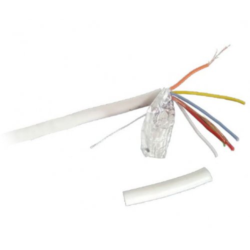 Кабель для сигнализации Cablexpert Alarm cable 100m Cu (AC-6-002-100M) White купить в Украине | Telemart фото