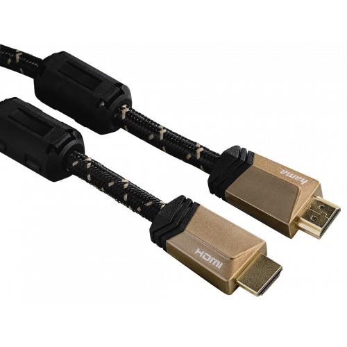 Купить Кабель Hama Premium HDMI-HDMI with ethernet 0.75m Ferrite (00122209) - цена в Харькове, Киеве, Днепре, Одессе
в интернет-магазине Telemart фото