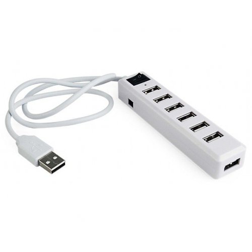 Купити USB-хаб Gembird USB 2.0 to USB 2.0 7-ports (UHB-U2P7-11) - ціна в Києві, Львові, Вінниці, Хмельницькому, Франківську, Україні | інтернет-магазин TELEMART.UA фото