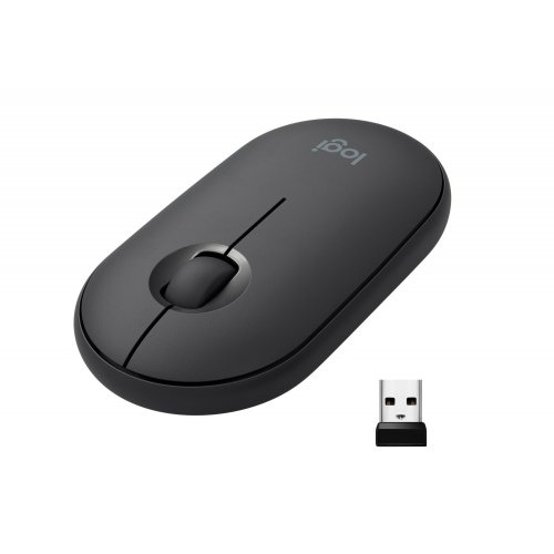 Купить Мышка Logitech Pebble M350 (910-005718) Graphite - цена в Харькове, Киеве, Днепре, Одессе
в интернет-магазине Telemart фото