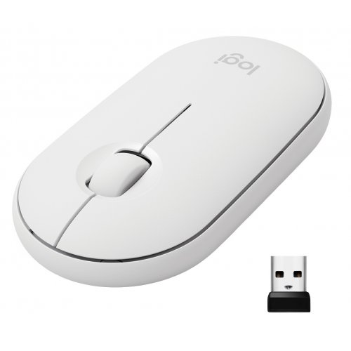 Photo Mouse Logitech Pebble M350 (910-005716) White