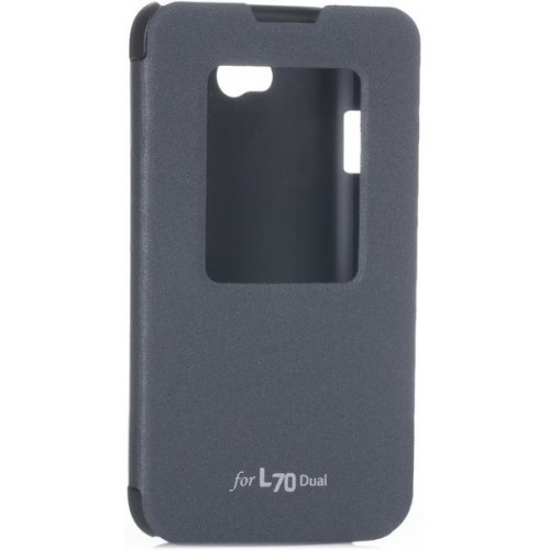 Чохол Чехол VOIA LG L70 DUAL D325 Flip Case Black купити в Україні: Київ, Львів, Хмельницький, Тернопіль, Івано-Франківськ | Низька ціна, відгуки, характеристики від TELEMART фото