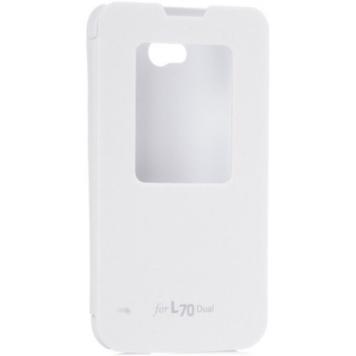 Чохол Чехол VOIA LG L70 DUAL D325 Flip Case White купити в Україні: Київ, Львів, Хмельницький, Тернопіль, Івано-Франківськ | Низька ціна, відгуки, характеристики від TELEMART фото