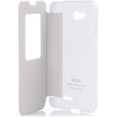 Чохол Чехол VOIA LG L70 DUAL D325 Flip Case White купити в Україні: Київ, Львів, Хмельницький, Тернопіль, Івано-Франківськ | Низька ціна, відгуки, характеристики від TELEMART фото