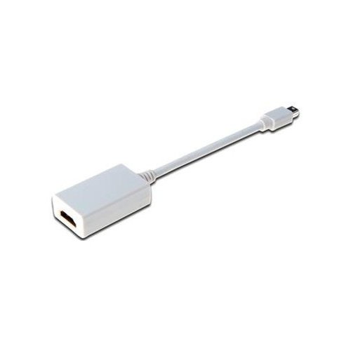 Купити Адаптер Digitus mini DisplayPort to HDMI (AM/AF) 0.15m White - ціна в Києві, Львові, Вінниці, Хмельницькому, Франківську, Україні | інтернет-магазин TELEMART.UA фото