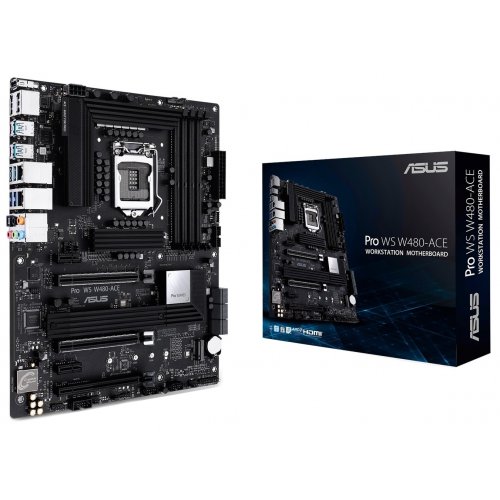 Продать Материнская плата Asus Pro WS W480-ACE (s1200, Intel W480) по Trade-In интернет-магазине Телемарт - Киев, Днепр, Украина фото