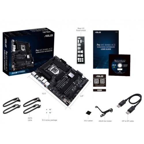 Продати Материнська плата Asus Pro WS W480-ACE (s1200, Intel W480) за Trade-In у інтернет-магазині Телемарт - Київ, Дніпро, Україна фото