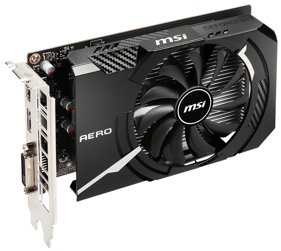Видеокарта MSI GeForce GTX 1650 D6 AERO ITX 4096MB (GTX 1650 D6 AERO ...