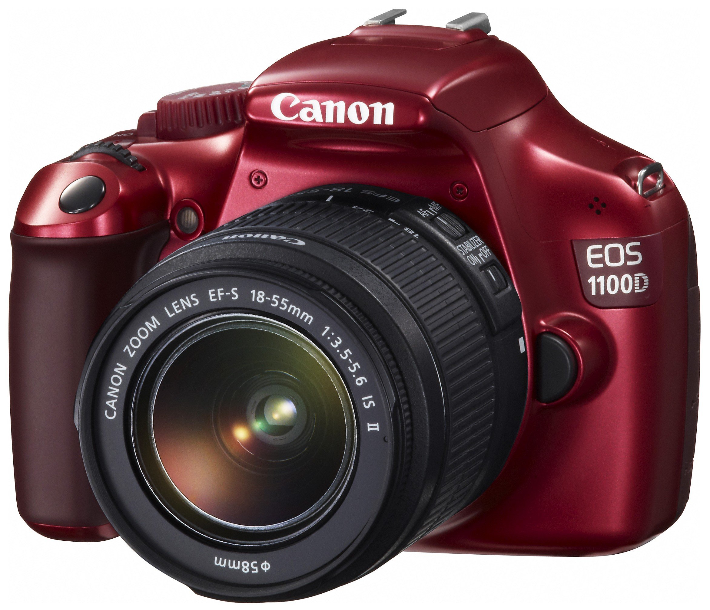 Купити Цифрові фотоапарати Canon EOS 1100D 18-55 IS II Kit Red - ціна в ...