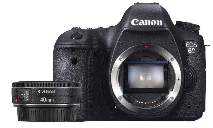Купить Цифровые фотоаппараты Canon EOS 6D 40 f/2.8 STM (WiFi + GPS) Kit ...