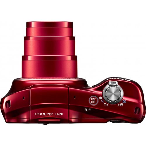 Купити Цифрові фотоапарати Nikon Coolpix L620 Red - ціна в Києві, Львові, Вінниці, Хмельницькому, Франківську, Україні | інтернет-магазин TELEMART.UA фото