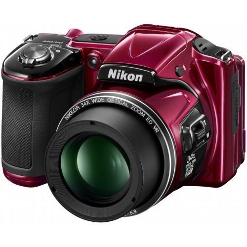 Купити Цифрові фотоапарати Nikon Coolpix L830 Red - ціна в Києві, Львові, Вінниці, Хмельницькому, Франківську, Україні | інтернет-магазин TELEMART.UA фото