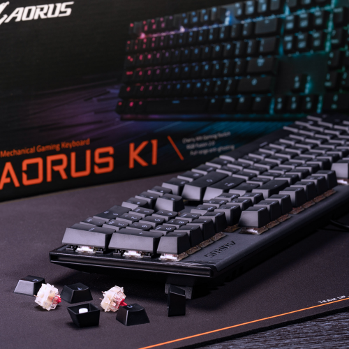 Photo Keyboard Gigabyte Aorus K1 RGB Cherry MX Red Black