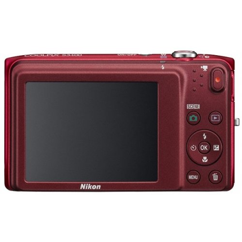 Купити Цифрові фотоапарати Nikon Coolpix S3400 Red - ціна в Києві, Львові, Вінниці, Хмельницькому, Франківську, Україні | інтернет-магазин TELEMART.UA фото