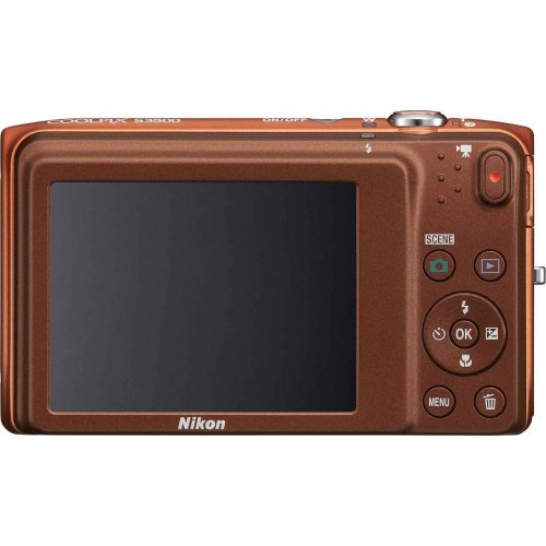 Купить Цифровые фотоаппараты Nikon Coolpix S3500 Orange - цена в Харькове, Киеве, Днепре, Одессе
в интернет-магазине Telemart фото