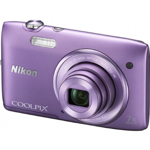 Купити Цифрові фотоапарати Nikon Coolpix S3500 Purple - ціна в Києві, Львові, Вінниці, Хмельницькому, Франківську, Україні | інтернет-магазин TELEMART.UA фото