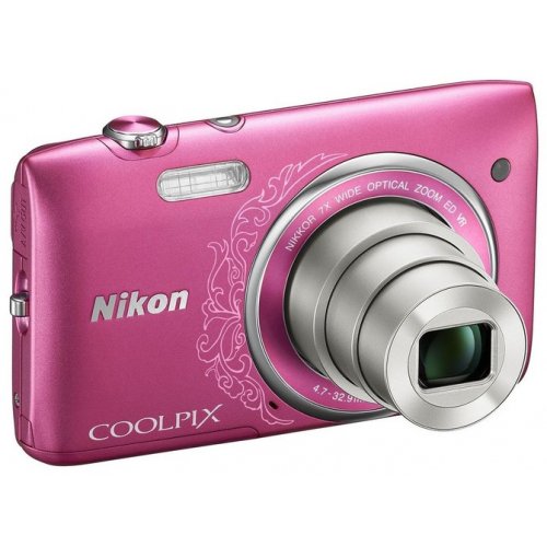 Купить Цифровые фотоаппараты Nikon Coolpix S3500 Rose - цена в Харькове, Киеве, Днепре, Одессе
в интернет-магазине Telemart фото