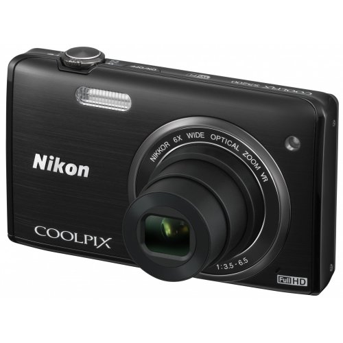 Купити Цифрові фотоапарати Nikon Coolpix S5200 Black - ціна в Києві, Львові, Вінниці, Хмельницькому, Франківську, Україні | інтернет-магазин TELEMART.UA фото