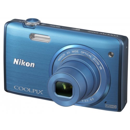 Купити Цифрові фотоапарати Nikon Coolpix S5200 Blue - ціна в Києві, Львові, Вінниці, Хмельницькому, Франківську, Україні | інтернет-магазин TELEMART.UA фото