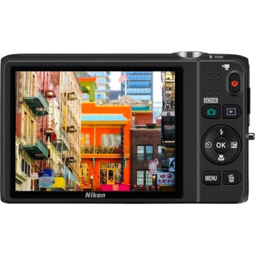 Купить Цифровые фотоаппараты Nikon Coolpix S6500 Black - цена в Харькове, Киеве, Днепре, Одессе
в интернет-магазине Telemart фото