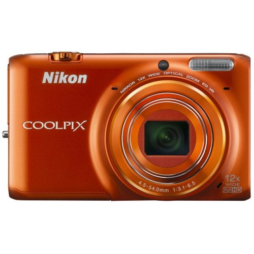 Купити Цифрові фотоапарати Nikon Coolpix S6500 Orange - ціна в Києві, Львові, Вінниці, Хмельницькому, Франківську, Україні | інтернет-магазин TELEMART.UA фото