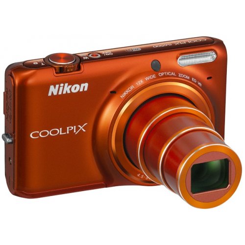 Купити Цифрові фотоапарати Nikon Coolpix S6500 Orange - ціна в Києві, Львові, Вінниці, Хмельницькому, Франківську, Україні | інтернет-магазин TELEMART.UA фото