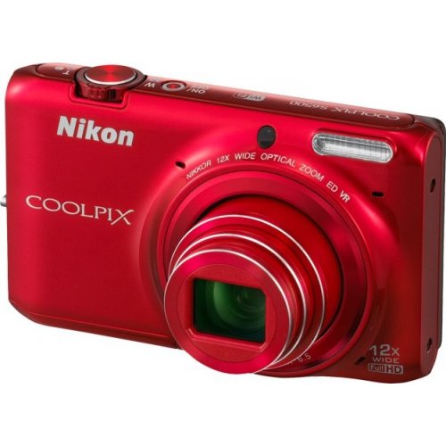 Купити Цифрові фотоапарати Nikon Coolpix S6500 Red - ціна в Києві, Львові, Вінниці, Хмельницькому, Франківську, Україні | інтернет-магазин TELEMART.UA фото