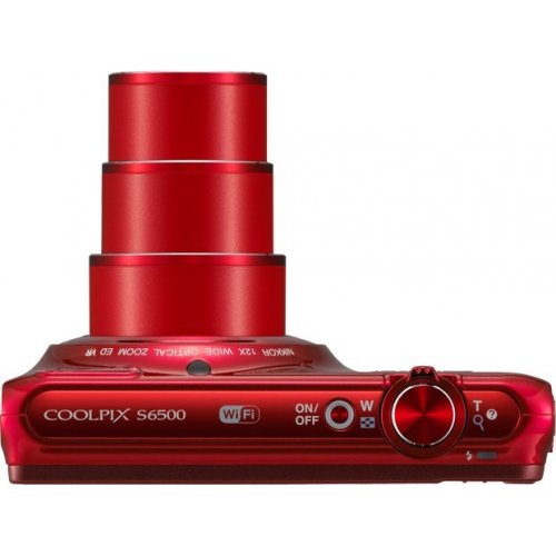 Купити Цифрові фотоапарати Nikon Coolpix S6500 Red - ціна в Києві, Львові, Вінниці, Хмельницькому, Франківську, Україні | інтернет-магазин TELEMART.UA фото