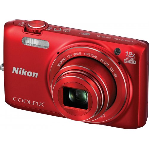 Купить Цифровые фотоаппараты Nikon Coolpix S6800 Red - цена в Харькове, Киеве, Днепре, Одессе
в интернет-магазине Telemart фото