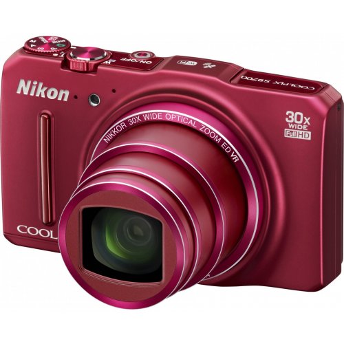 Купити Цифрові фотоапарати Nikon Coolpix S9700 Red - ціна в Києві, Львові, Вінниці, Хмельницькому, Франківську, Україні | інтернет-магазин TELEMART.UA фото
