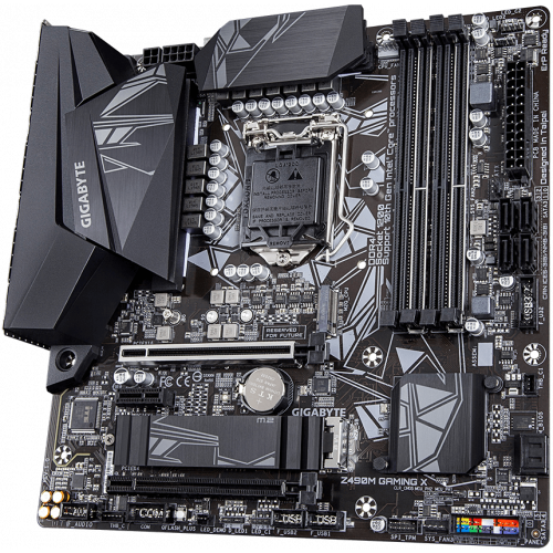Photo Motherboard Gigabyte Z490M GAMING X (s1200, Intel Z490)
