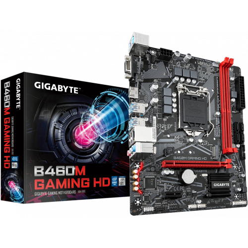 Photo Motherboard Gigabyte B460M GAMING HD (s1200, Intel B460)