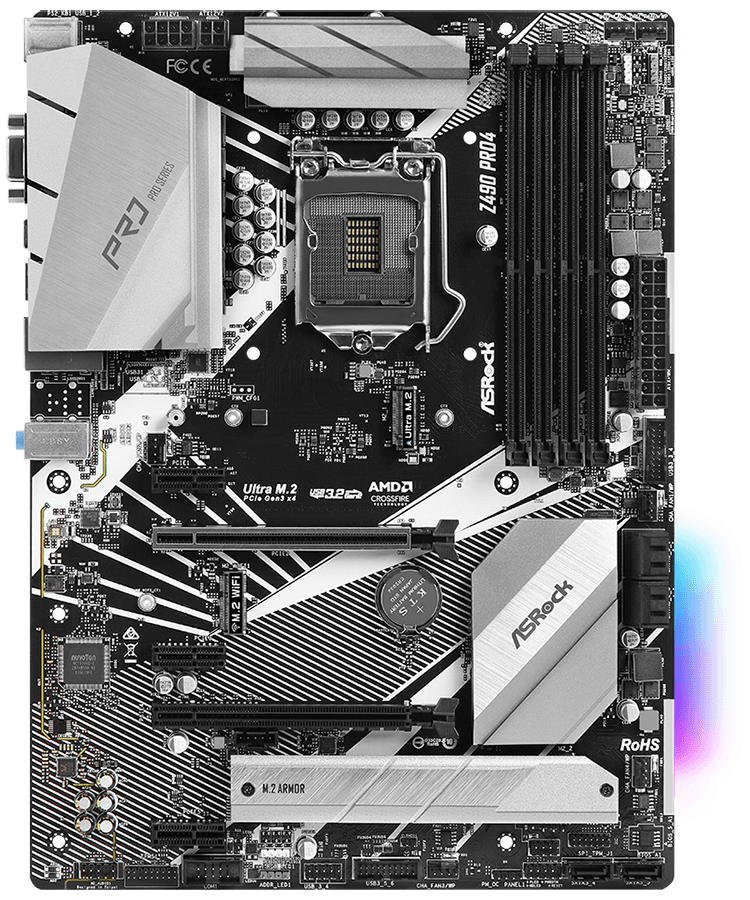 Asrock z490 pro4 совместимость процессоров