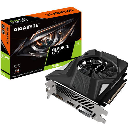 Фото Відеокарта Gigabyte GeForce GTX 1650 D6 OC 4096MB (GV-N1656OC-4GD)