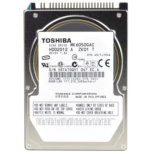 Продати Жорсткий диск Toshiba (IDE) 60GB 8MB 4200RPM 2.5" (MK6050GAC) за Trade-In у інтернет-магазині Телемарт - Київ, Дніпро, Україна фото