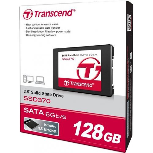 Продать SSD-диск Transcend SSD370 128GB 2.5" (TS128GSSD370) по Trade-In интернет-магазине Телемарт - Киев, Днепр, Украина фото