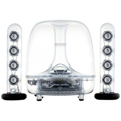 Акустична система Harman/Kardon SoundSticks Wireless (SOUNDSTICKSBTEUP) Transparent купити в Україні: Київ, Львів, Хмельницький, Тернопіль, Івано-Франківськ | Низька ціна, відгуки, характеристики від TELEMART фото
