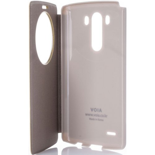 Чехол Чехол VOIA LG G3 D855 Flip Case Gold купить в Украине: Киев, Днепр, Харьков, Одесса  | Низкая цена, отзывы, характеристики от TELEMART фото
