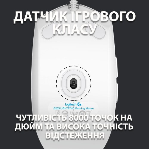 Фото Мышка Logitech G102 Lightsync (910-005824) White