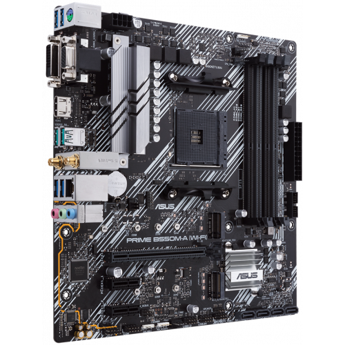 Photo Motherboard Asus PRIME B550M-A (WI-FI) (sAM4, AMD B550)