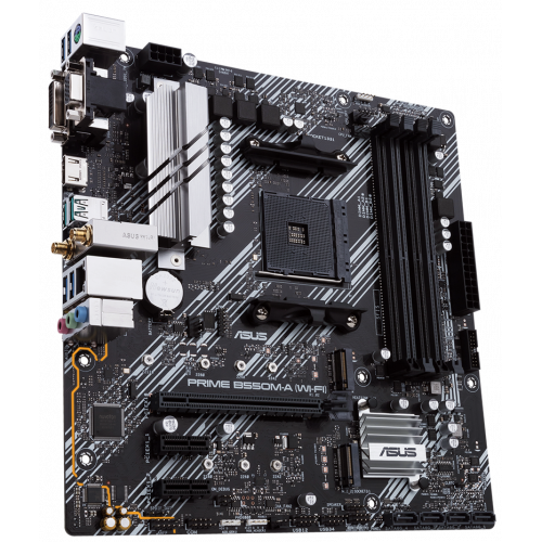 Photo Motherboard Asus PRIME B550M-A (WI-FI) (sAM4, AMD B550)