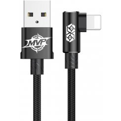 Кабель Baseus MVP Elbow Type Cable USB to Lightning 2m 1.5A Data/Charge (CALMVP-A01) Black