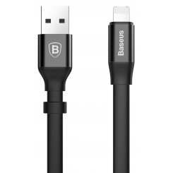 Кабель Baseus Two-in-one Portable USB to Lightning/microUSB 0.23m 2A (CALMBJ-01) Black