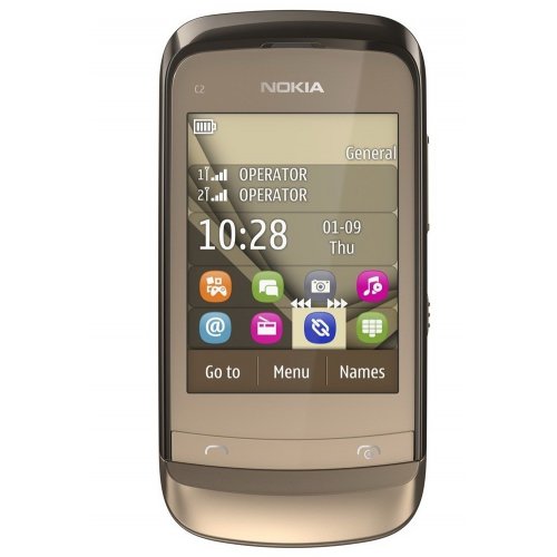 Смартфон Nokia C2-06 Touch and Type Dual SIM Golden Buff купити в Україні | Telemart фото