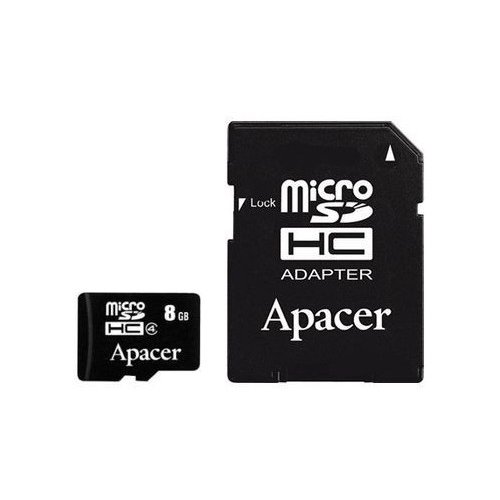 Купить Карта памяти Apacer microSDHC 8GB Class 4 (с адаптером) (AP8GMCSH4-R) - цена в Харькове, Киеве, Днепре, Одессе
в интернет-магазине Telemart фото