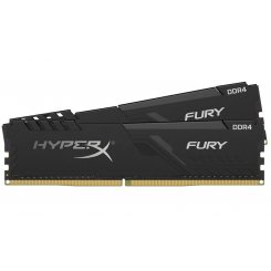 Фото HyperX DDR4 32GB (2x16GB) 2400Mhz Fury Black (HX424C15FB4K2/32)