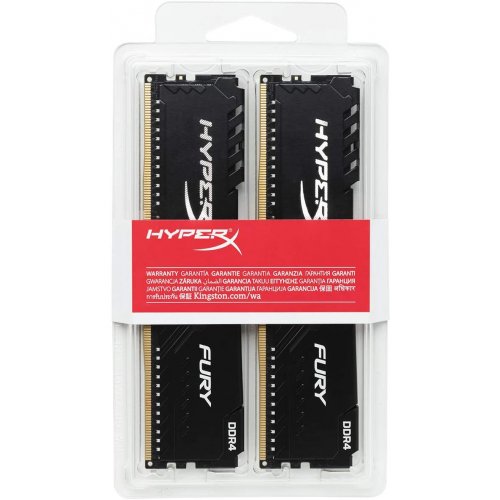 Фото ОЗП HyperX DDR4 32GB (2x16GB) 3200Mhz Fury Black (HX432C16FB4K2/32)
