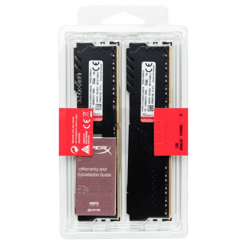 Фото ОЗП HyperX DDR4 32GB (2x16GB) 3600Mhz Fury Black (HX436C18FB4K2/32)